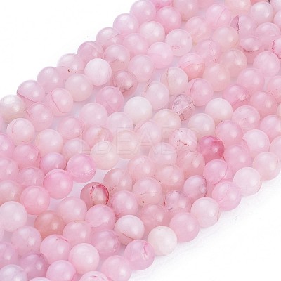 Natural Rose Quartz Beads Strands X-G-F591-04-10mm-1