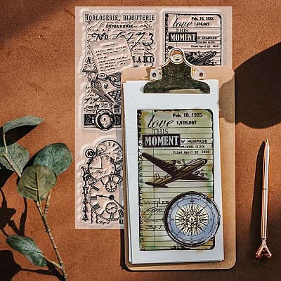 PVC Plastic Clear Stamps DIY-WH0631-0680-1