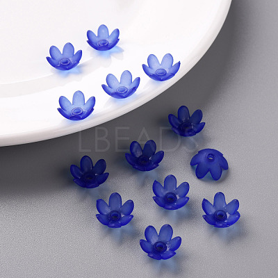 Frosted Acrylic Bead Caps MACR-S371-07A-751-1