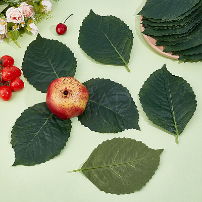 Polyester Artificial Leaf AJEW-WH0752-284C-1