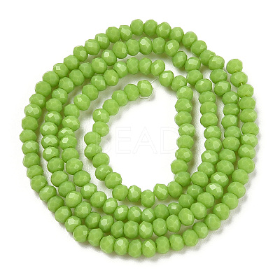 Opaque Solid Color Glass Beads Strands EGLA-A034-P8mm-D30-1