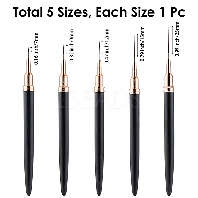 5Pcs Plastic Nail Art Line Brush AJEW-WH20816-069B-1