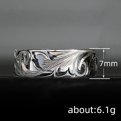 Sculptured Vine Pattern Brass Finger Rings for Women FS-WGD177A-04-1