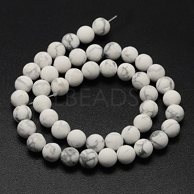 Natural Howlite Beads Strands G-D696-4mm-1