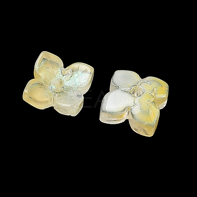 Dyed & Heated Glass Bead Caps GLAA-Z019-01F-1