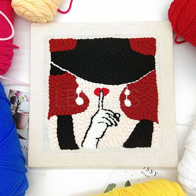 Sexy Girl Punch Embroidery Supplies Kit DIY-H155-09-1