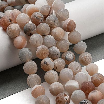 Natural Weathered Agate Beads Strands G-P538-A01-11-1