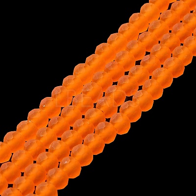 Transparent Glass Beads Strands EGLA-A034-T8mm-MD25-1