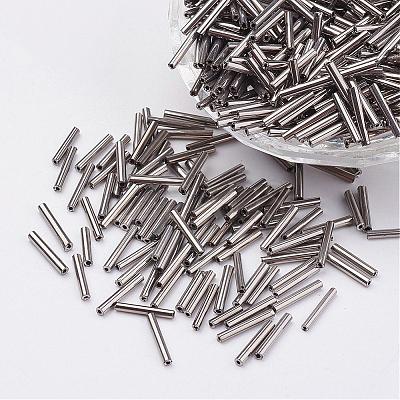 Glass Bugle Beads SEED-E001-12mm-TH-1