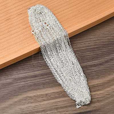 Iron Cable Chain Necklace Making MAK-YW0001-12-1
