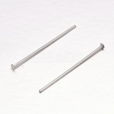 Tarnish Resistant 304 Stainless Steel Flat Head Pins STAS-H358-06C-1