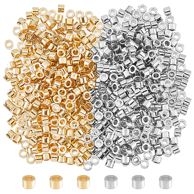 1000Pcs 2 Colors CCB Plastic Beads CCB-DC0001-18-1