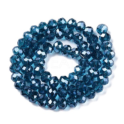 Electroplate Glass Beads Strands EGLA-A044-T8mm-A27-1