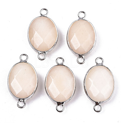 Natural White Jade Links/Connectors G-T131-102-28-1