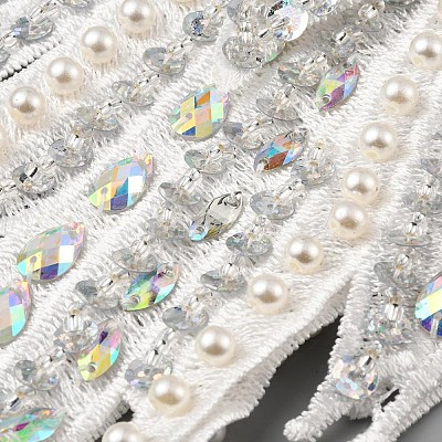 Hand Sewing Multi-Layer Flower Costume Shoulder Appliques PATC-WH0009-07A-1