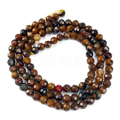 Natural Tiger Eye Beads Strands G-M399-03C-01-1