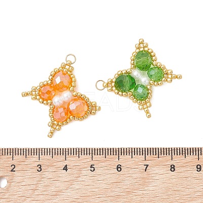Glass Pendants PALLOY-MZ01285-1