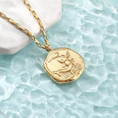 304 Stainless Steel Constellation Pendant Necklaces LS-NJEW-K392-01G-04-1