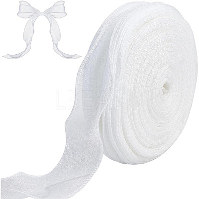 Polyester Organza Ribbons SRIB-WH20020-003A-03-1