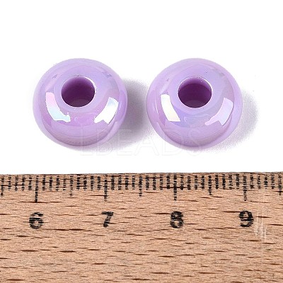Opaque Acrylic European Beads OACR-E033-19E-1