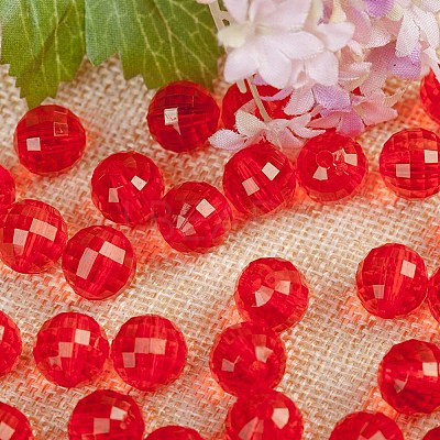 Transparent Acrylic Beads TACR-NH0001-G-10-1