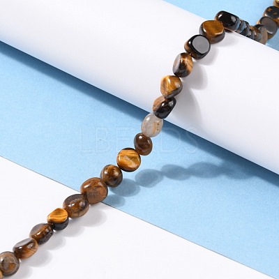 Natural Tiger Eye Beads Strands G-G018-17-1