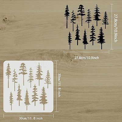 Large Plastic Reusable Drawing Painting Stencils Templates DIY-WH0172-612-1