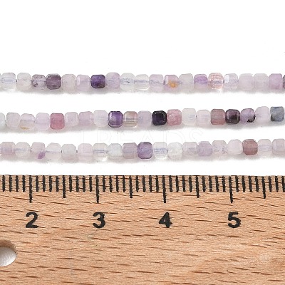 Natural Lepidolite Stone Beads Strands G-RM241221-K14-1