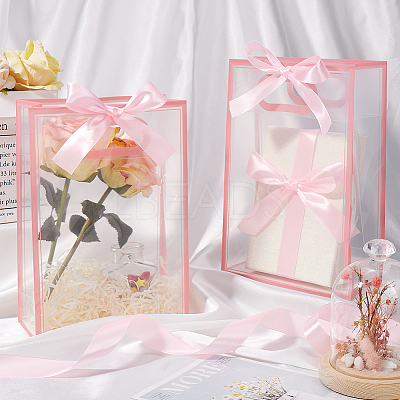 12Pcs Rectangle Plastic Gift Bags ABAG-SP0001-07A-1