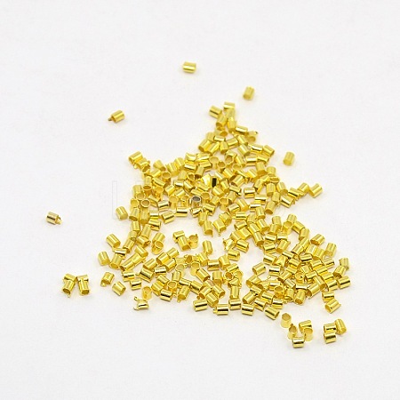 Brass Crimp Beads KK-R077-2mm-G-1