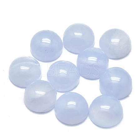 Natural Blue Lace Agate Cabochons G-O185-01E-02-1