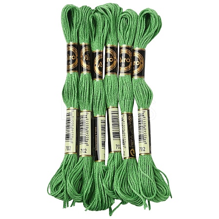 6Bundles Polyester Embroidery Floss OCOR-YW0001-25C-1