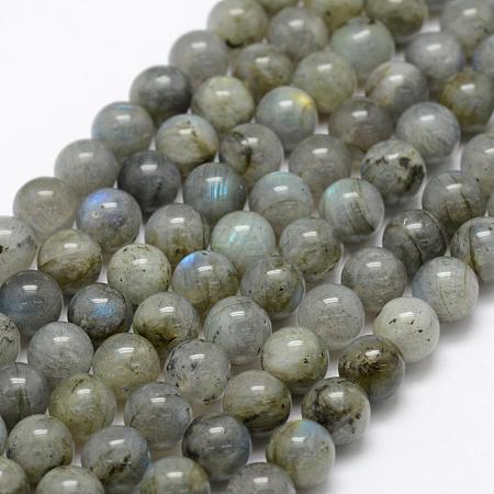 Natural Labradorite Beads Strands G-P322-29-8mm-1