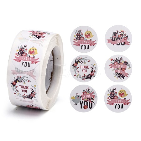 1 Inch Thank You Roll Stickers DIY-E023-07C-1