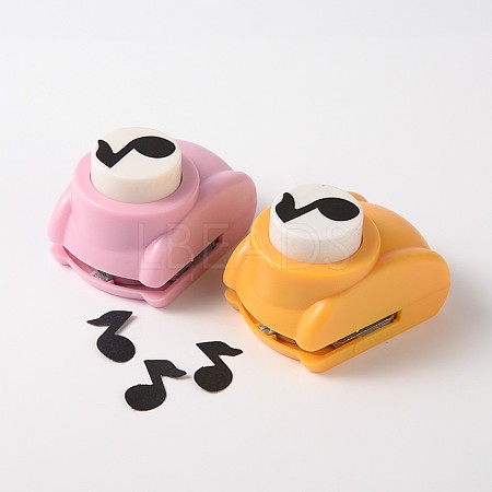 Random Single Color or Random Mixed Color Mini Plastic Craft Punch Sets for Scrapbooking & Paper Crafts AJEW-F003-30B-1