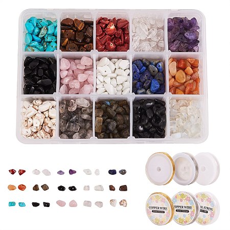 300g Gemstone Chip Beads DIY-SZ0004-24-1