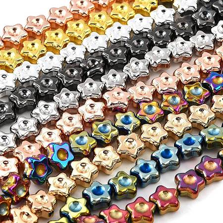 Electroplate Glass Beads Strands EGLA-V001-02-1