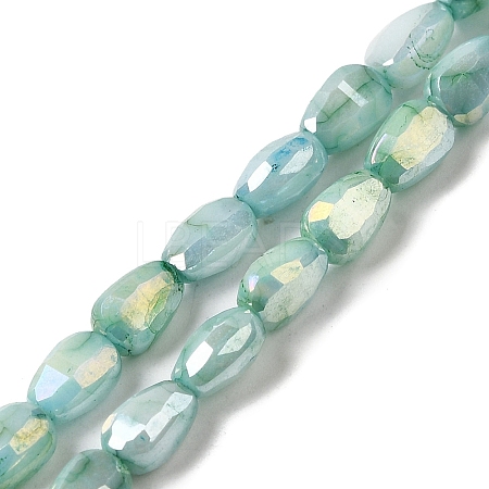 Electroplate Glass Beads Strands GLAA-D013-05A-1