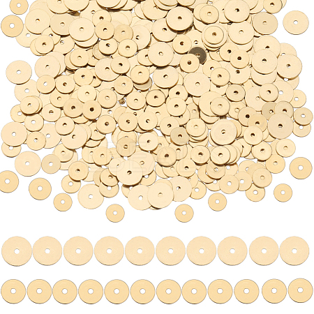 SUNNYCLUE 400Pcs 2 Styles Brass Spacer Beads KK-SC0004-01-1