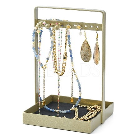 Iron Jewelry Display Stands with Trays ODIS-M005-01A-1