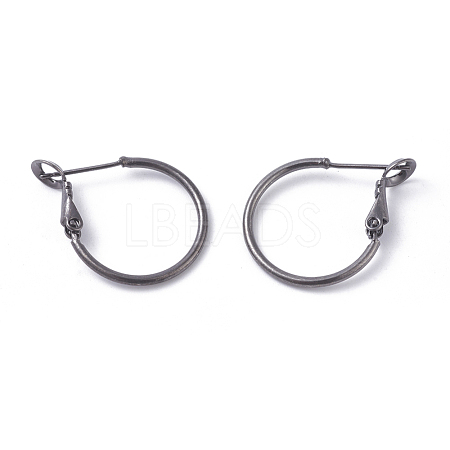 Brass Hoop Earrings KK-I665-26A-B-1