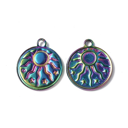 Ion Plating(IP) 304 Stainless Steel Pendant Cabochon Settings STAS-G278-01MC-1