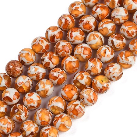 Sythetic Amber Beads Strands G-M199-02G-1