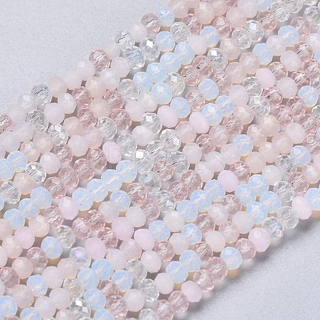 Glass Beads Strands X-GLAA-F106-B-17-1
