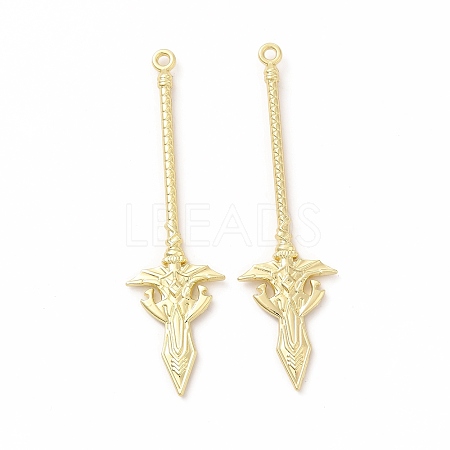 Rack Plating Alloy Big Pendants LS-PALLOY-E025-16G-1