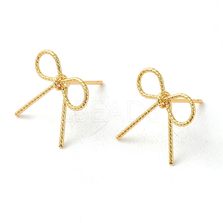 Brass Stud Earrings for Women EJEW-F334-03G-03-1