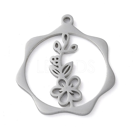 Non-Tarnish 304 Stainless Steel Pendants STAS-P338-01A-P-1