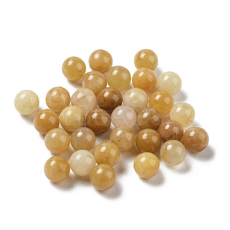 Natural Citrine Sphere Beads G-P520-19-1