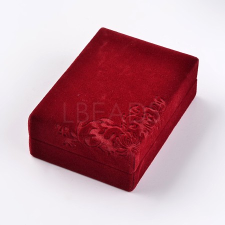 Rectangle Velvet Necklace Boxes - Lbeads.com