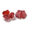 Two-tone Opaque Acrylic Bead Caps OACR-G034-03D-2